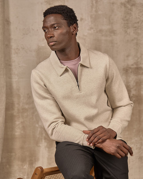 Sweat col polo - MISE AU GREEN - 6