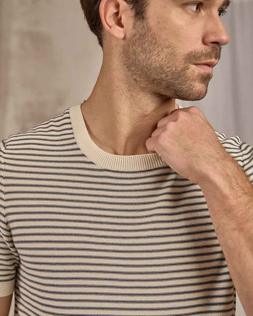 T-shirt rayé maille - MISE AU GREEN - 4
