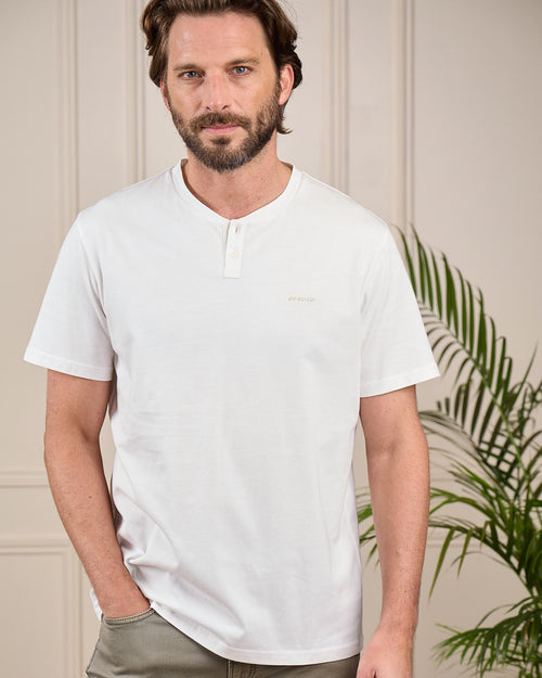 T-shirt col tunisien - MISE AU GREEN - 4