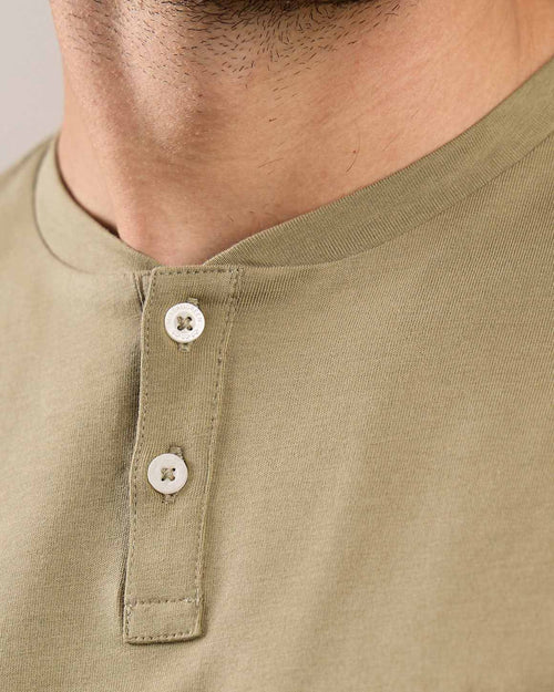 T-shirt col tunisien - MISE AU GREEN - 5