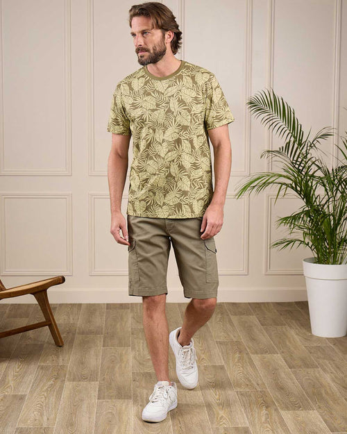 T-shirt palmiers Giulio - MISE AU GREEN - 1