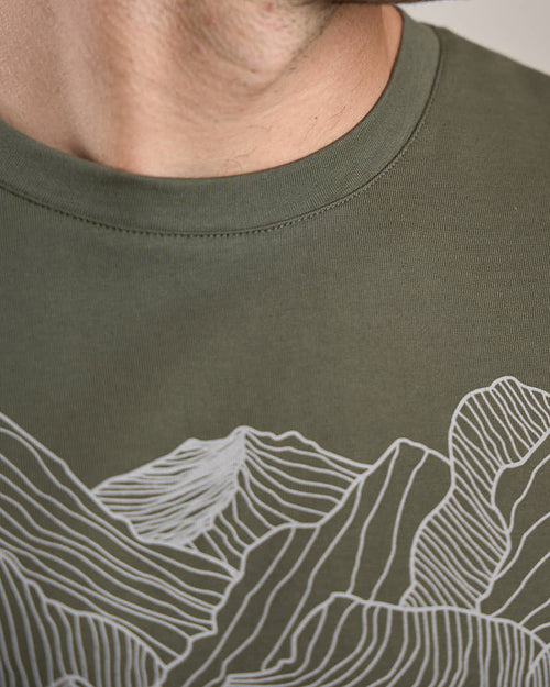 T-shirt imprimé montagne - MISE AU GREEN - 4