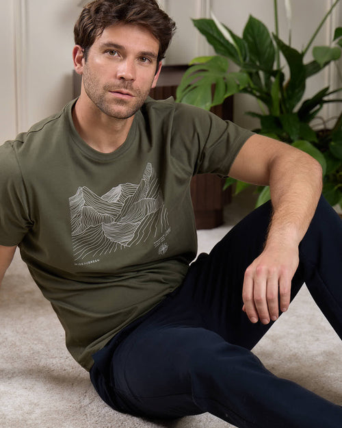T-shirt imprimé montagne - MISE AU GREEN - 7