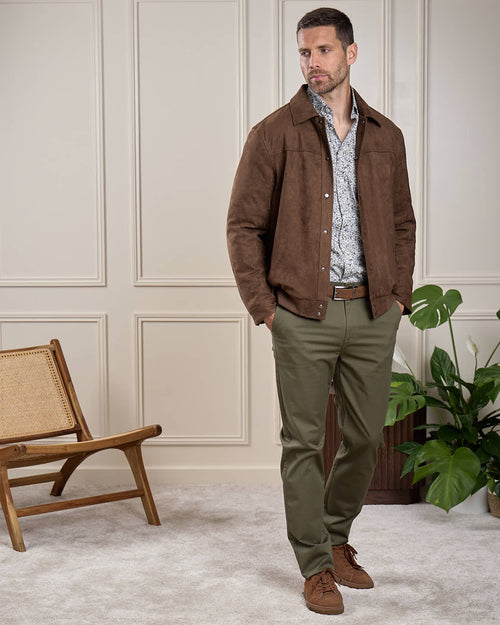 Veste suédine Harlem - MISE AU GREEN - 8