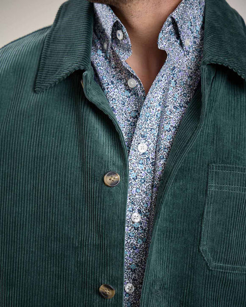 Veste peintre en velours côtelé - MISE AU GREEN - 3