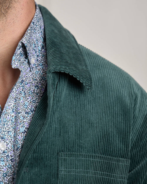 Veste peintre en velours côtelé - MISE AU GREEN - 5