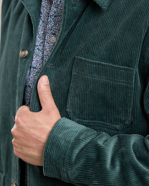 Veste peintre en velours côtelé - MISE AU GREEN - 3