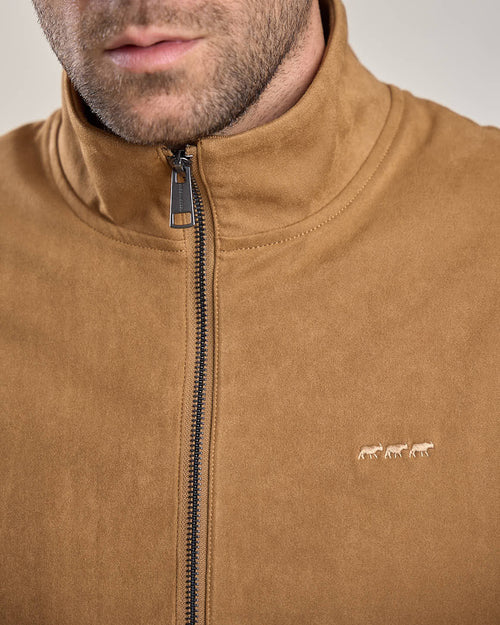 Veste suédine sans manches - MISE AU GREEN - 5
