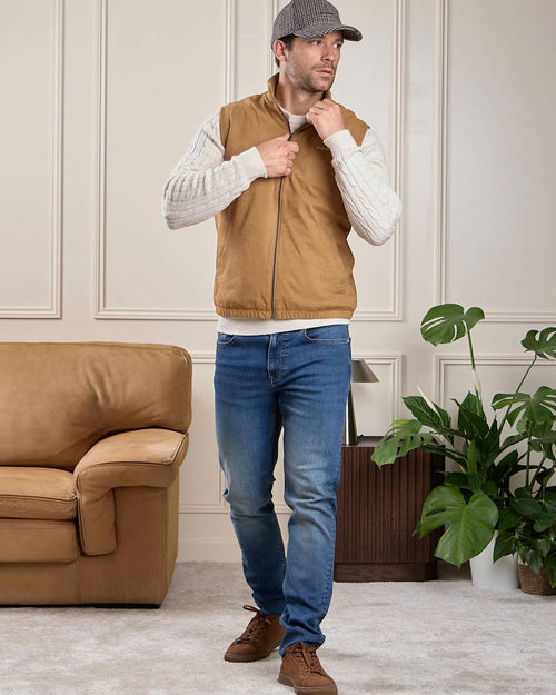 Veste suédine sans manches - MISE AU GREEN - 9