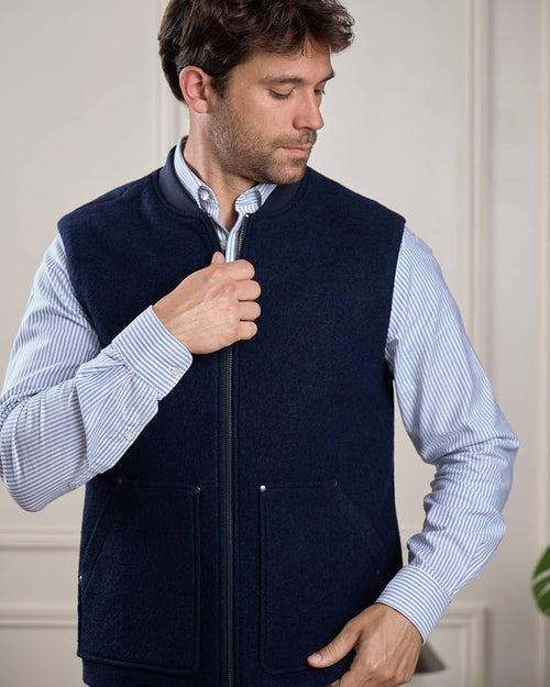 Veste sans manches en laine - MISE AU GREEN - 8