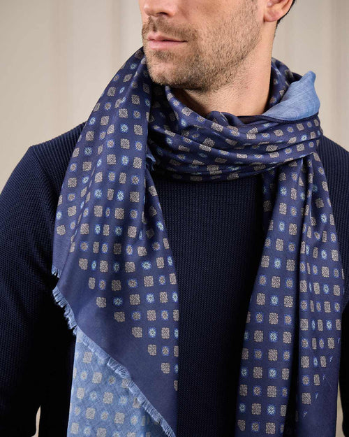 Chèche micro motifs - MISE AU GREEN - 1