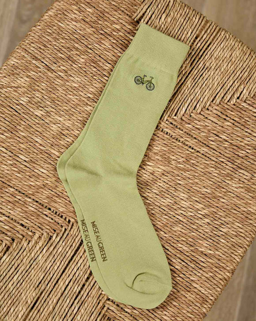 Chaussettes broderie vélo - MISE AU GREEN - 3