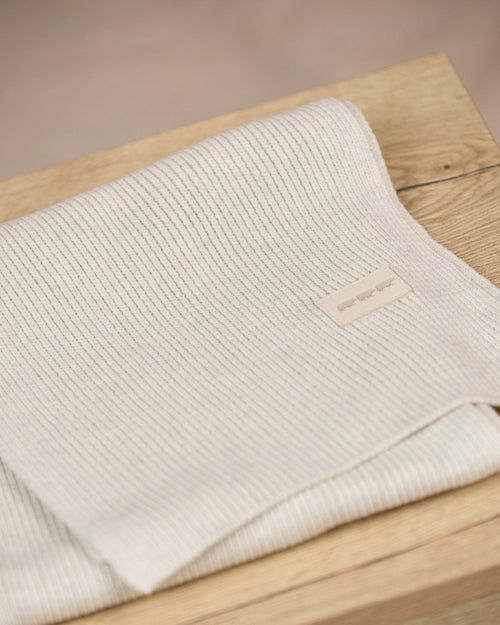 Écharpe unie en tricot - MISE AU GREEN - 1