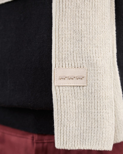 Écharpe unie en tricot - MISE AU GREEN - 3