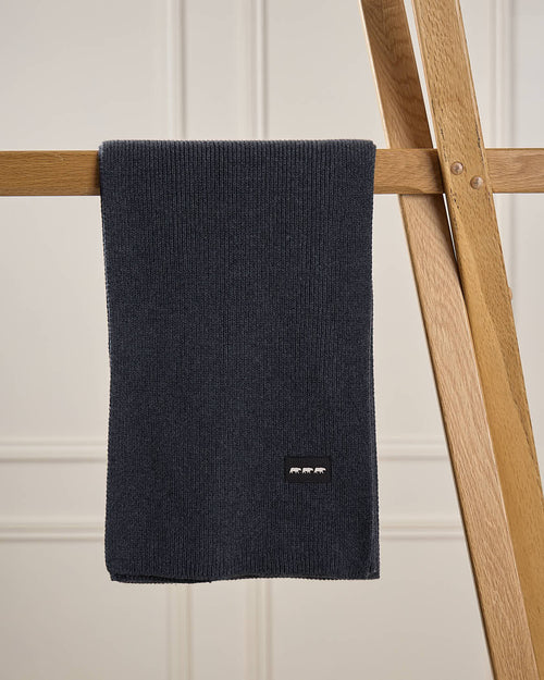 Écharpe unie en tricot - MISE AU GREEN - 3
