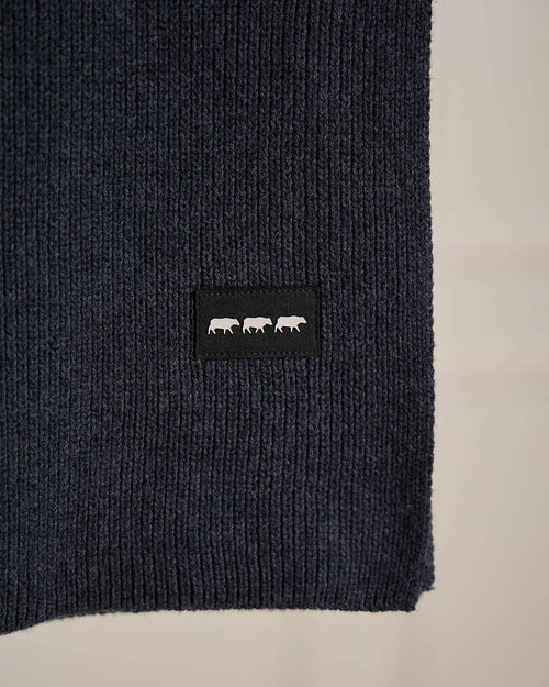 Écharpe unie en tricot - MISE AU GREEN - 4