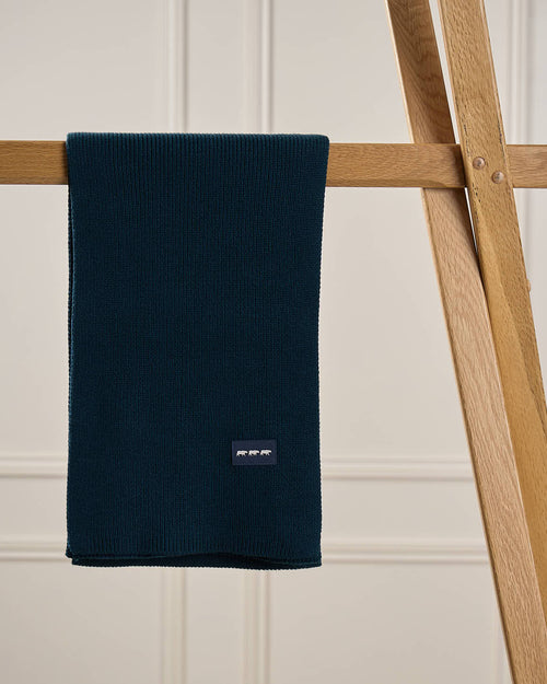 Écharpe unie en tricot - MISE AU GREEN - 1
