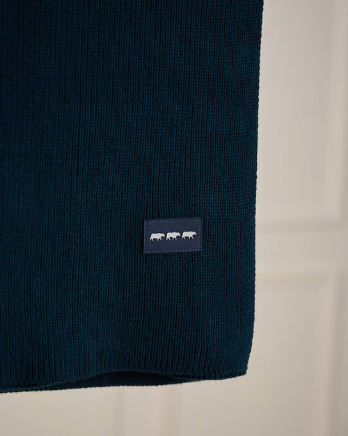 Écharpe unie en tricot - MISE AU GREEN - 2