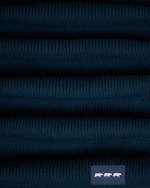 Écharpe unie en tricot - MISE AU GREEN - 3