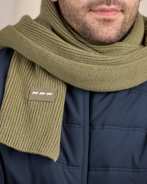 Écharpe unie en tricot - MISE AU GREEN - 2