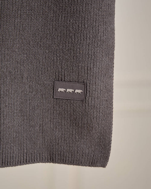 Écharpe unie en tricot - MISE AU GREEN - 2