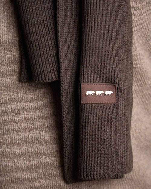 Écharpe unie en tricot - MISE AU GREEN - 3