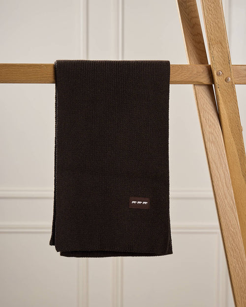 Écharpe unie en tricot - MISE AU GREEN - 4