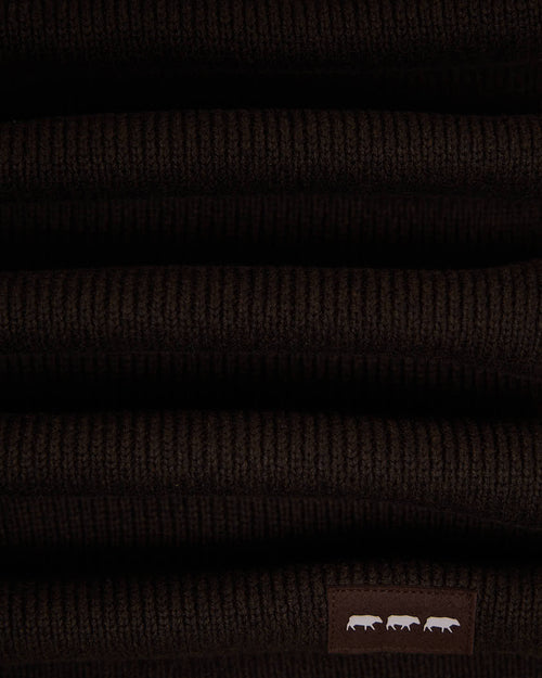 Écharpe unie en tricot - MISE AU GREEN - 6