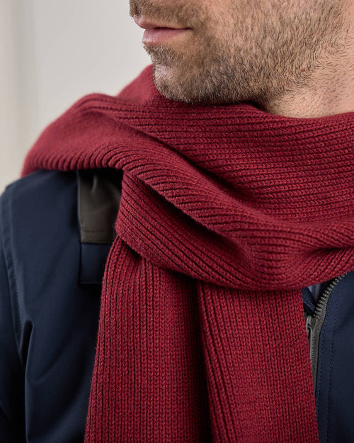 Écharpe unie en tricot - MISE AU GREEN - 2