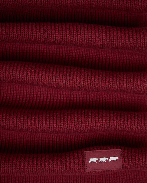 Écharpe unie en tricot - MISE AU GREEN - 4
