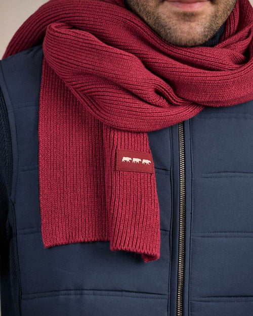 Écharpe unie en tricot - MISE AU GREEN - 2