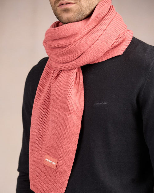 Écharpe unie en tricot - MISE AU GREEN - 1