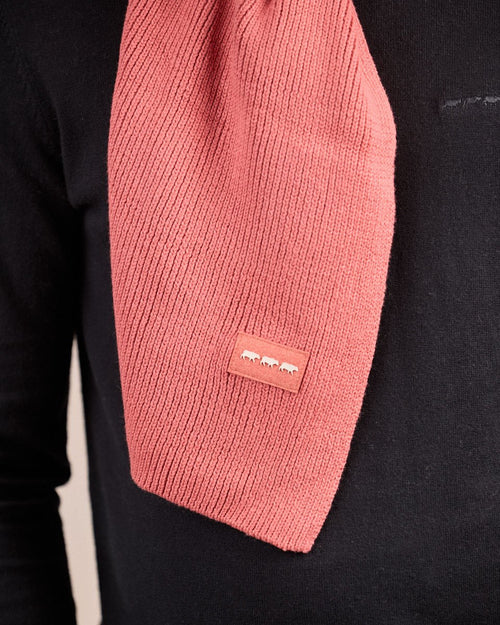 Écharpe unie en tricot - MISE AU GREEN - 2