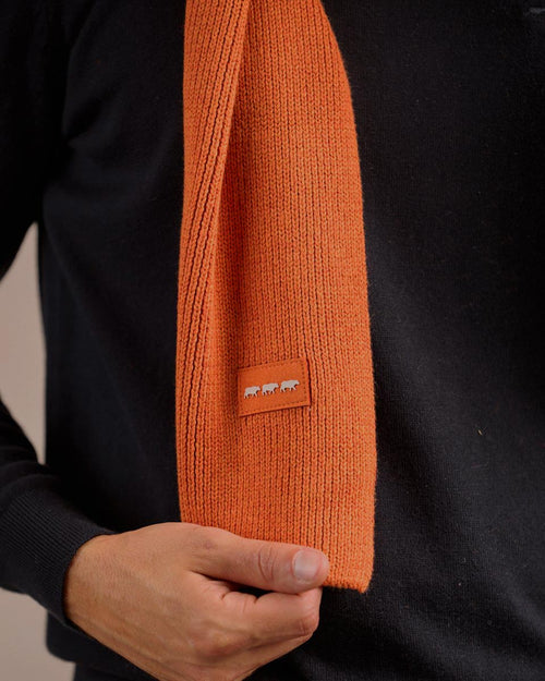 Écharpe unie en tricot - MISE AU GREEN - 3