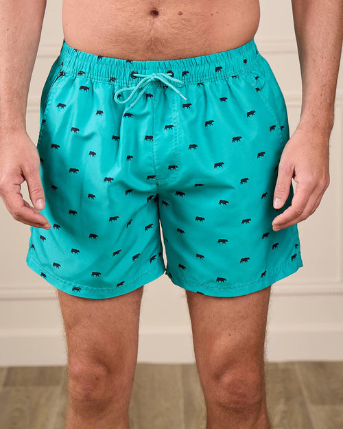 Short de bain imprimé petites vaches - MISE AU GREEN - 5