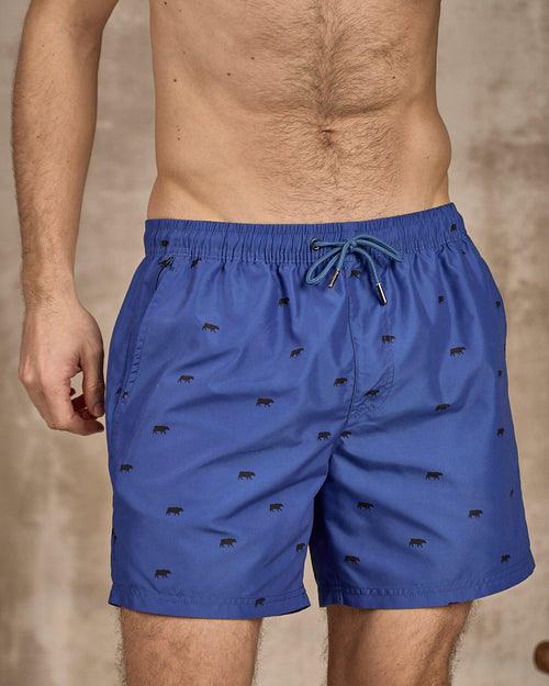 Short de bain imprimé petites vaches - MISE AU GREEN - 2