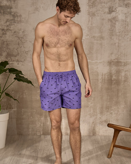 Short de bain imprimé petites vaches - MISE AU GREEN - 3