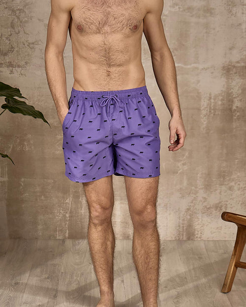 Short de bain imprimé petites vaches - MISE AU GREEN - 3