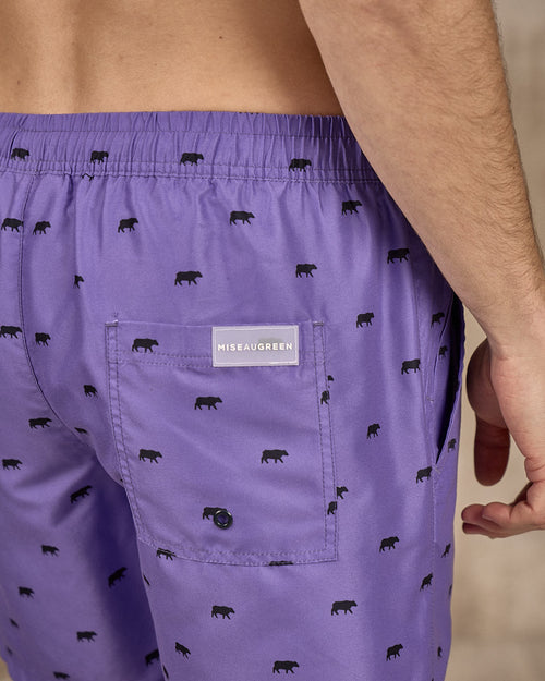 Short de bain imprimé petites vaches - MISE AU GREEN - 4