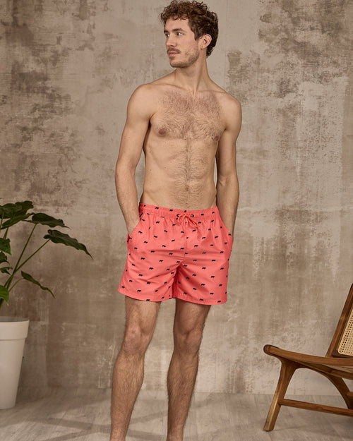 Short de bain imprimé petites vaches - MISE AU GREEN - 1