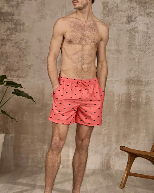 Short de bain imprimé petites vaches - MISE AU GREEN - 1