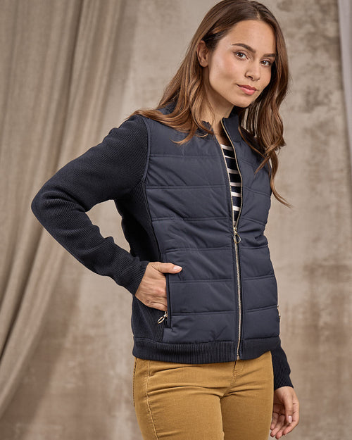 Cardigan bi-matières - MISE AU GREEN - 4