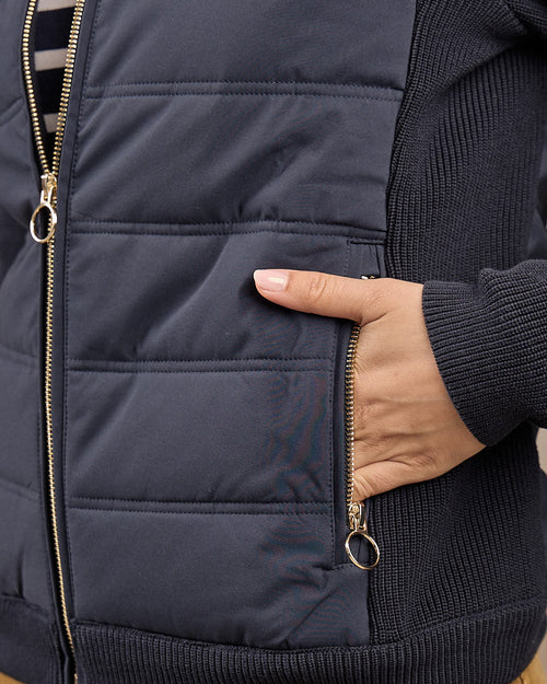 Cardigan bi-matières - MISE AU GREEN - 5