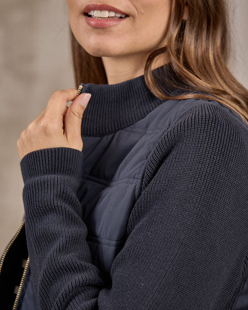 Cardigan bi-matières - MISE AU GREEN - 7