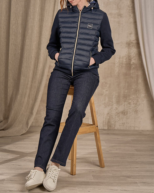 Cardigan bi-matières matelassé - MISE AU GREEN - 3