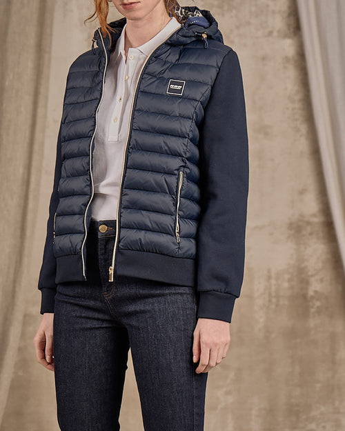 Cardigan bi-matières matelassé - MISE AU GREEN - 6