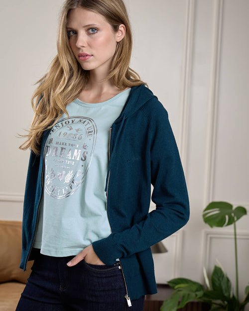 Cardigan zippé Gisèle - MISE AU GREEN - 5