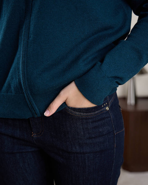 Cardigan zippé Gisèle - MISE AU GREEN - 7