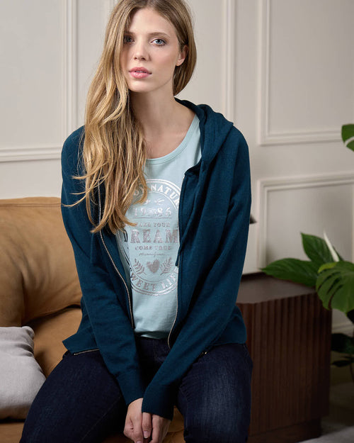 Cardigan zippé Gisèle - MISE AU GREEN - 8