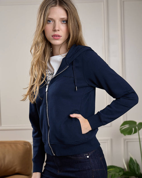 Sweat zippé à capuche Habbie - MISE AU GREEN - 1
